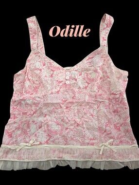 *1499 Odille Lace cami silk  top Women size 4